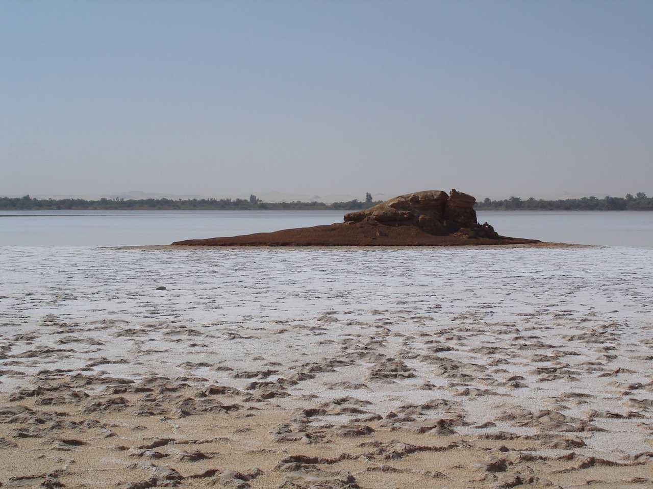sel dans l'oasis de Siwa